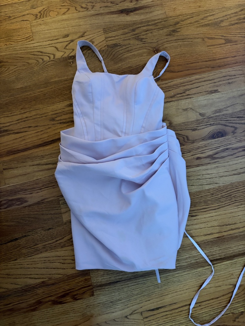 Sleeveless Lavender Draped Corset Mini Dress **read description**